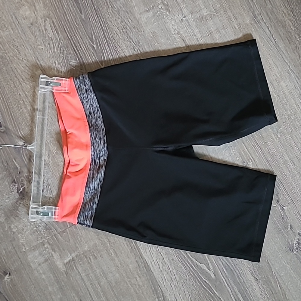 Pink/peach band extra small athletic shorts